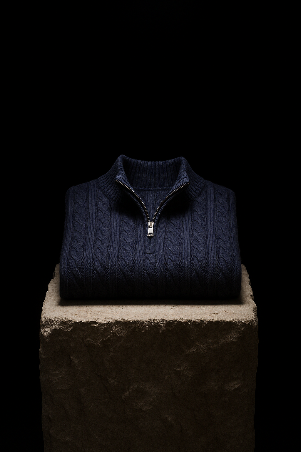 Medici Cable Knit Jumper Navy