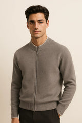 Classic Half Zip Beige