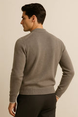 Classic Half Zip Beige