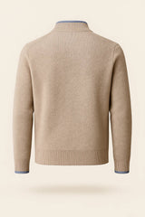 Classic Half Zip Beige