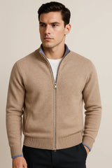 Classic Half Zip Beige