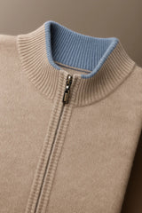 Classic Half Zip Beige
