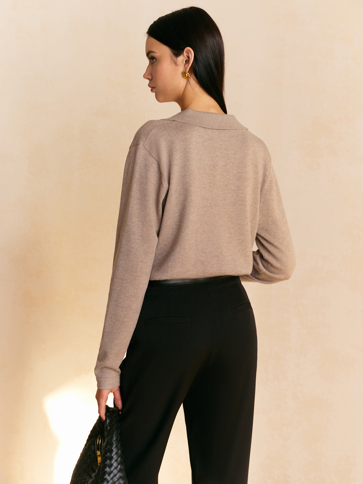 Lily - Leisure Collared Pullover Sweater