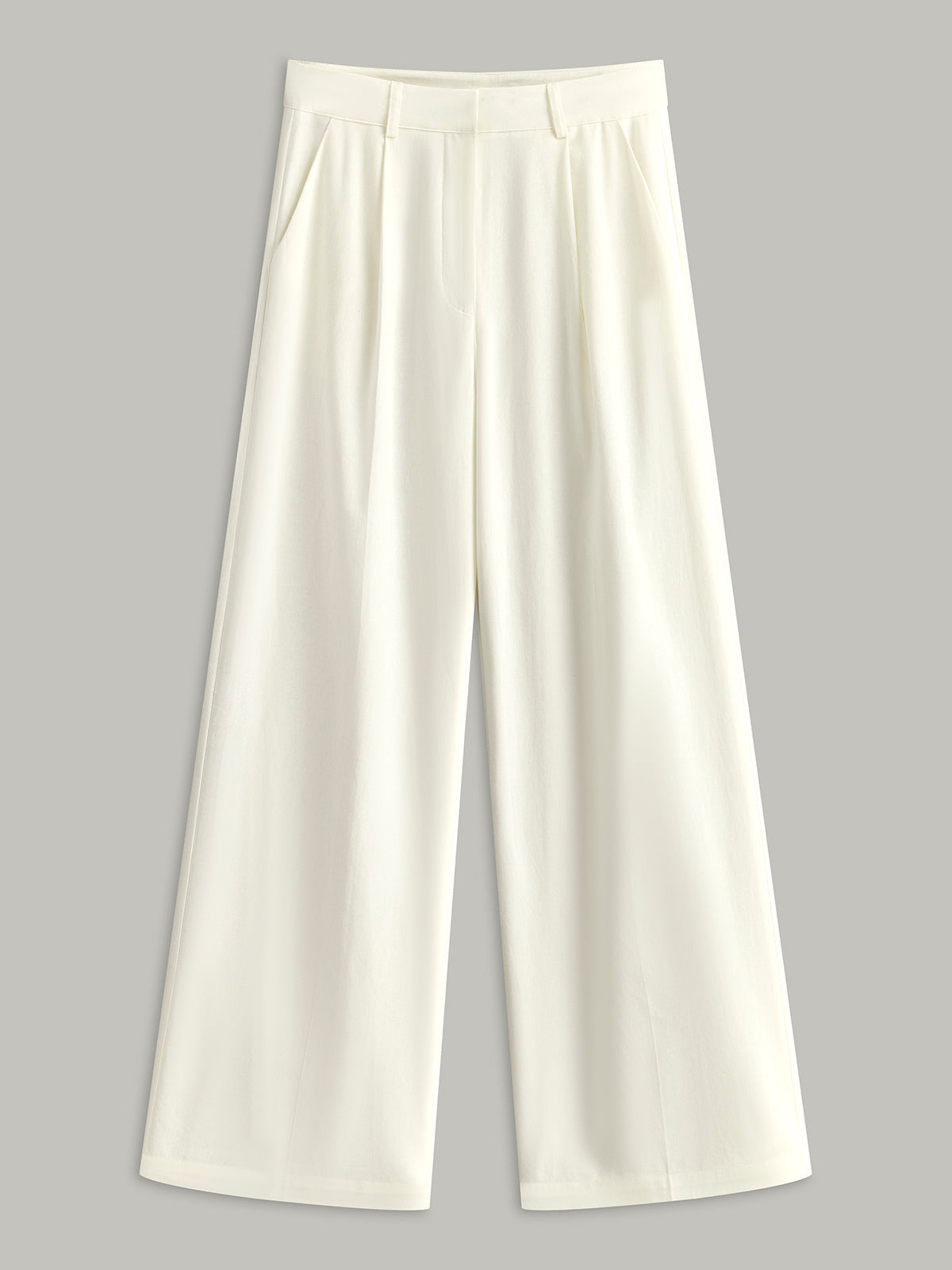 Sadie - Cotton & Linen High-Waisted Pocketed Pants