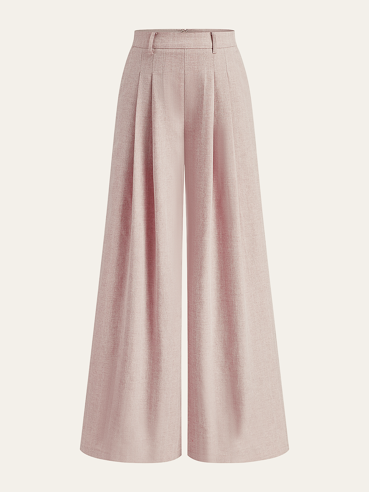 Nora - Linen Blend Wide-Leg Pants