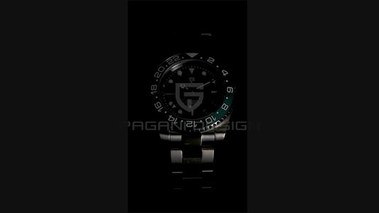 Amli Morelli Pagani Swiss Watch – Green/Black Dial Stainless Steel