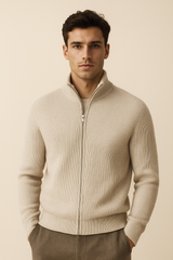 Roma Cashmere Cardigan Light Grey