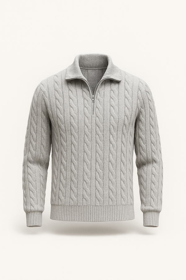 Medici Cable Knit Jumper Grey