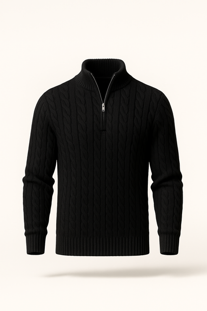 Medici Cable Knit Jumper Black