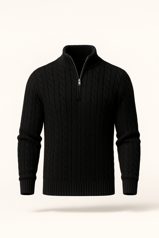 Medici Cable Knit Jumper Black