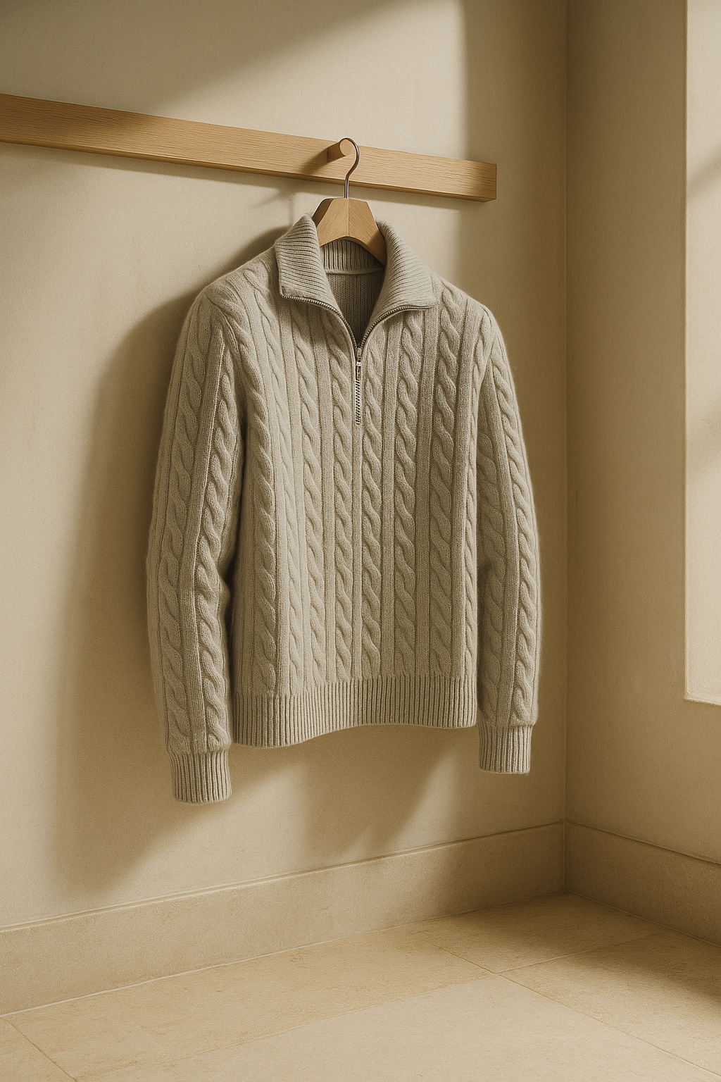 Medici Cable Knit Jumper Grey