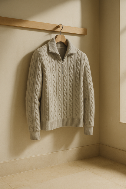 Medici Cable Knit Jumper Grey