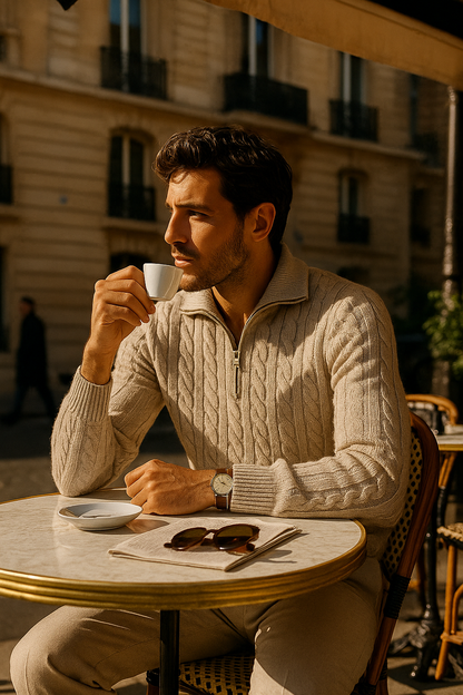 Medici Cable Knit Jumper Grey