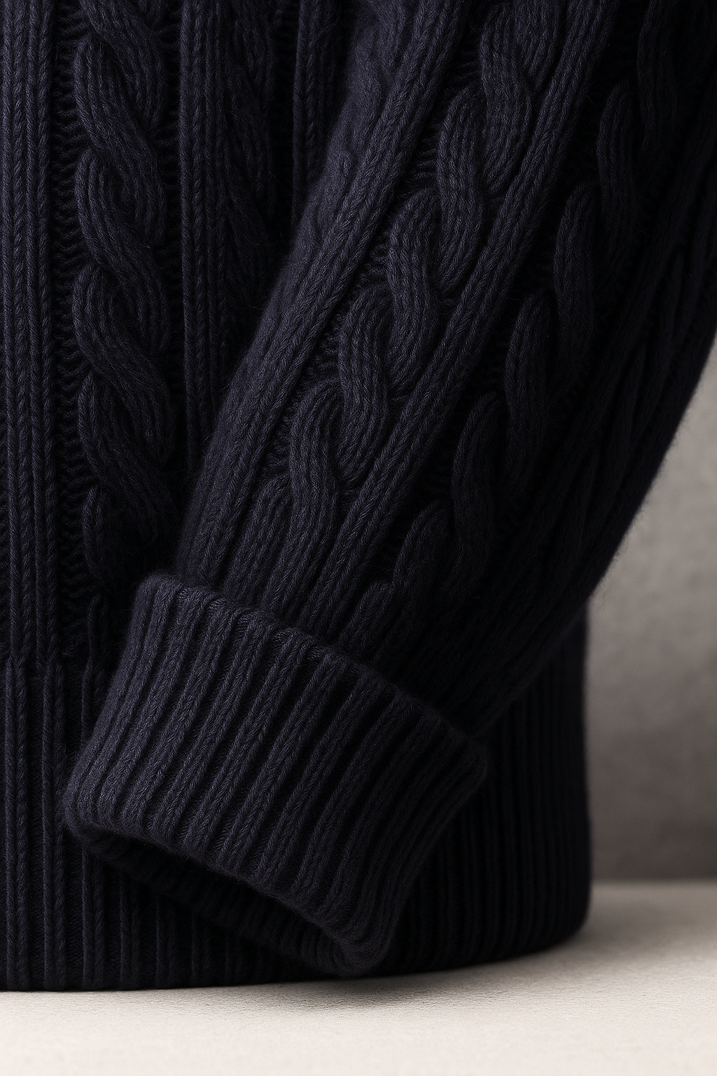 Medici Cable Knit Jumper Navy