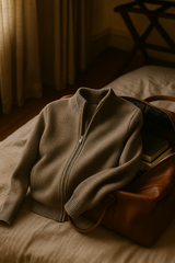 Morenzi Zip Cardigan Grey