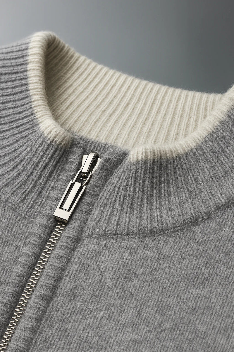 Classic Half Zip Beige