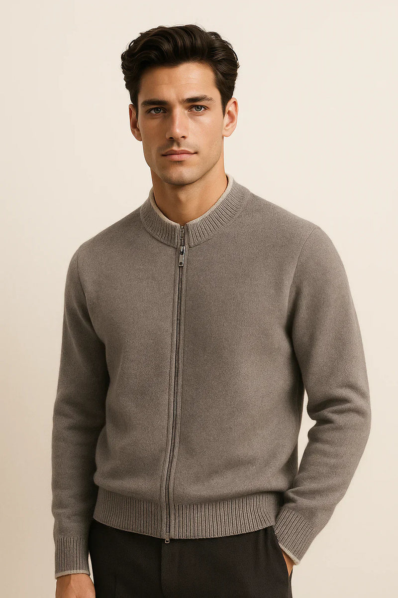 Classic Half Zip Beige