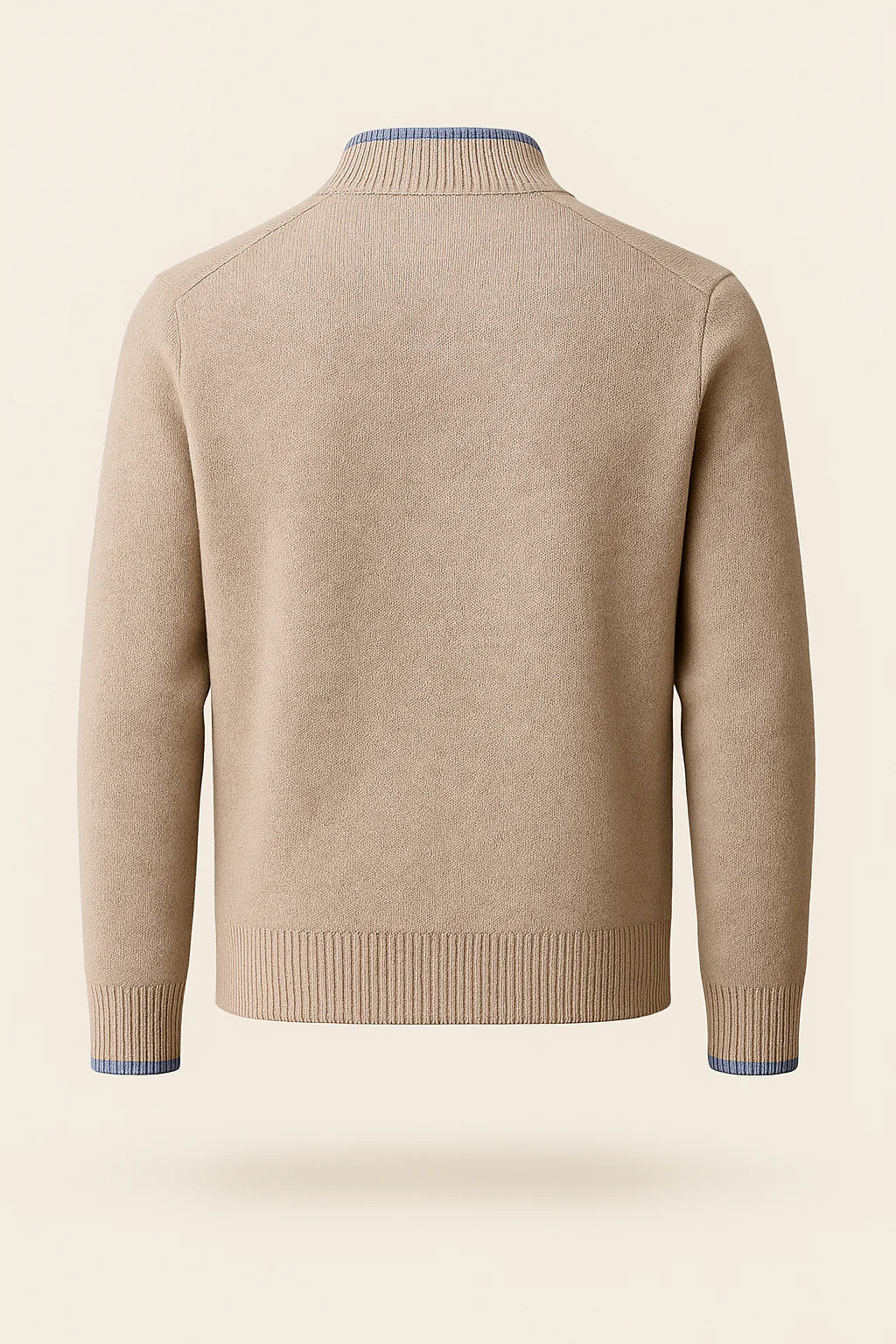 Classic Half Zip Beige