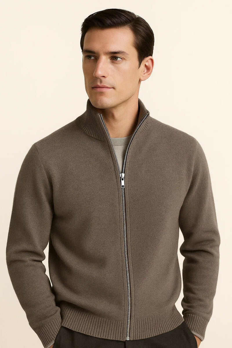 Morenzi Zip Cardigan Grey