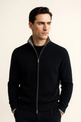 Morenzi Zip Cardigan Navy