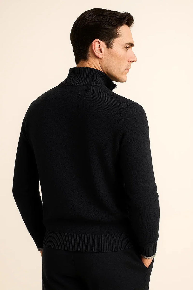 Classic Half Zip Black