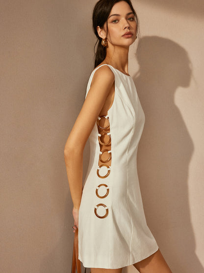 Eliana - O-Ring Cutout Sleeveless Dress
