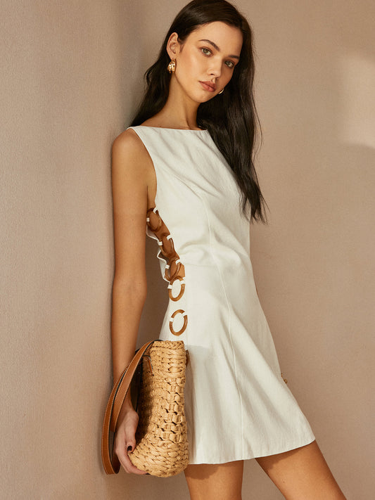 Eliana - O-Ring Cutout Sleeveless Dress