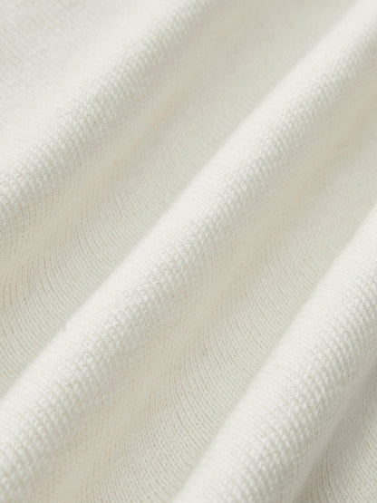 Ella - Wool-Blend Asymmetrical Neck Knit Top