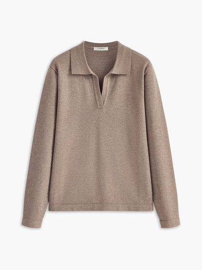 Lily - Leisure Collared Pullover Sweater