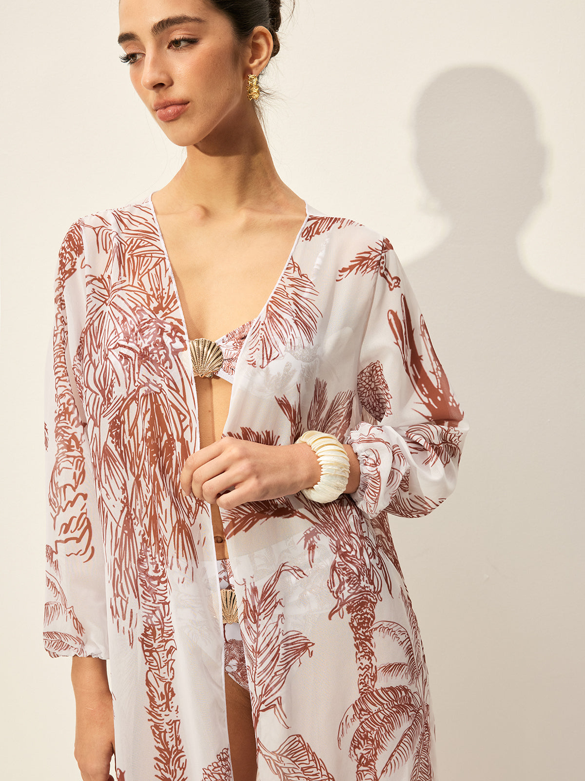 Isla - Floral Print Cover-Up Skirt