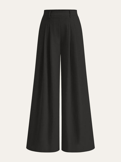 Nora - Linen Blend Wide-Leg Pants