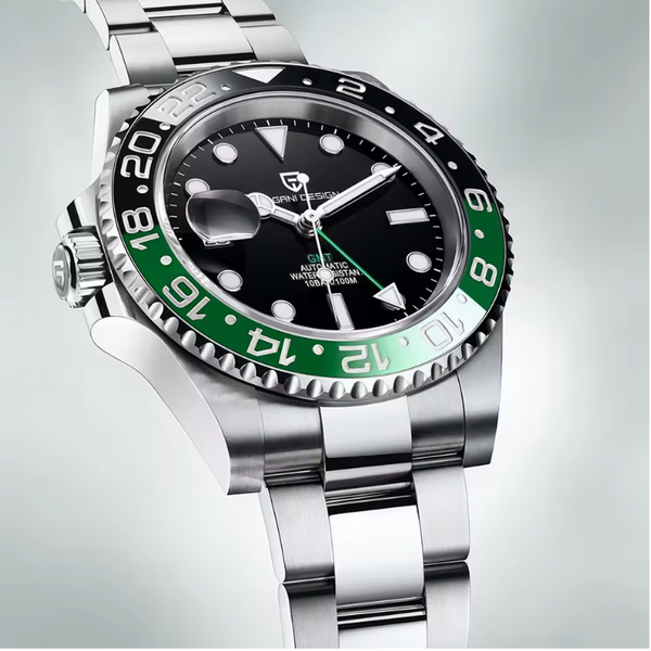 Amli Morelli Pagani Swiss Watch – Green/Black Dial Stainless Steel
